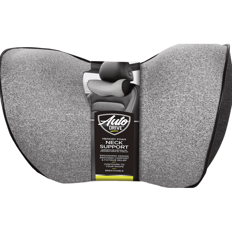  Neck Pillow Headrest Support Cushion - Clinical Grade Memory  Foam for Chairs, Recliners, Driving Bucket Seats (Plush Velvet, Gray) :  Home & Kitchen