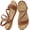 Brown, variant on Women's Flat Sandals Woven Open Toe Casual Summer Sandals for Beach Walking Daily Outdoor