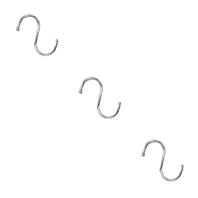 Inteprter 5 Pisces Iron S Shaped Hook Holder Pan Storage Heavy Mops Portable Duty Hanger Organizing Wardrobe Clothes Cloth Closet Type1 NO1