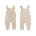 thumbnail image 2 of Gupgi Infant Girls Sweater Rompers Baby Knit Jumpsuits OverallsSolid Color Buttons Fly Sleeve Toddler Fall Bodysuits, 2 of 9