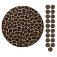 thumbnail image 1 of Furnish My Place Giraffe Tall Order Area Rug, Animal Print Area Rug, Pet-Friendly Rug, Baby Nursery Mat, Indoor Area Rug, Perfect for Living Room, Playroom, 18" Round - Set of 20, 1 of 5