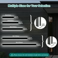 thumbnail image 3 of Melucee 2 Pack Outdoor LED Wall Lights, 48 inch Modern Exterior Lighting Fixtures LED Linear Outdoor Wall Sconces Lighting for Porch Patio, 3 of 6