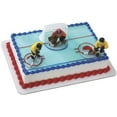 thumbnail image 1 of Hockey FaceOff DecoSet Cake Decoration, 1 of 4