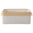thumbnail image 2 of Fabric Storage Box,12.2X5X8.26inch Storage Basket with Handles, Reinforced Storage Bin, Closet Organizer, Shelf Storage Container, Home Storage Bin for Bedroom Living Room Organization, 2 of 8