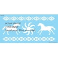 thumbnail image 2 of Desert Southwest Horse Stencil Running Sunburst Aztec Border Design DIY Signs 6"x12", 2 of 7