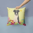 thumbnail image 2 of Easter Eggs Smooth Fox Terrier Fabric Decorative Pillow, 2 of 4
