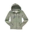 thumbnail image 1 of Aeropostale - Sudadera con capucha para mujer con texto elegante, gris, pequeño Aeropostale Sudadera, 1 of 2