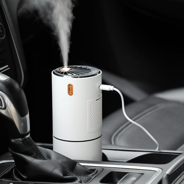 Fiudx Liquidación navideña Purificador para coche, hogar, dormitorio, portátil, de escritorio, USB, humidificador, con iluminación de color