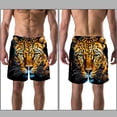 thumbnail image 3 of luoweisi Men's Beach Shorts Quick Dry Swim Trunks with Mesh Lining Leopard S, 3 of 5