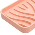 thumbnail image 2 of Jabonera de silicona, soporte de esponja para fregadero portátil drenable para baño (rosa) Sywqhk Libre de BPA, 2 of 5