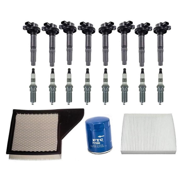 Ignition Coils Platinum Spark Plugs Filters for Ford Mustang 5.0L 2013-2014