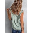 thumbnail image 1 of POGLIP Haut Sans Manches à Lacets Vert Contrastant pour Femmes, 1 of 6