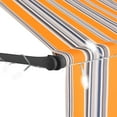 thumbnail image 4 of vidaXL Retractable Awning with Hand Crank and LEDs Sunshade Patio Shelter, 4 of 7