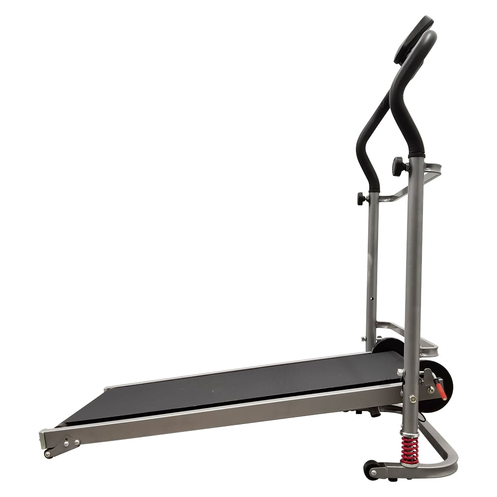 Treadmill Foldable Manual Small Walking Treadmill Incline Walking Exercise Machine with Digital LCD Display