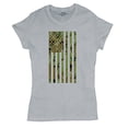 thumbnail image 5 of Camo American Flag T-Shirt USA Military Proud Army Veteran RED Friday 4th of July Camouflage Patriot Women's Tee, 5 of 7