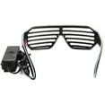 thumbnail image 5 of SAYFUT Light Up Party Glasses EL Wire Fashion Neon Shutter Electroluminescent Flashing LED Glasses Light Up Glow Eyewear Shades Flashing Rave Nightclub Party Decorations, Blue/ Green/ Red, 5 of 6