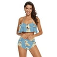 thumbnail image 2 of Ckdifva Cartoon Labradors Womens High Waisted Bikini Set Two Piece Swimsuit Bathing Suits, 2 of 5