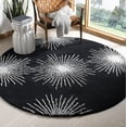 thumbnail image 3 of SAFAVIEH Soho Fiesta Geometric Area Rug, Black/White, 8' x 8' Round, 3 of 9