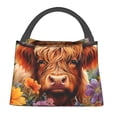 thumbnail image 1 of Easygdp Countryside Colorful Floral Cow Bolsa de Almuerzo Insulada Reutilizable, Bolsa de Mano y Bandolera para Oficina, Trabajo, Viajes, 1 of 6