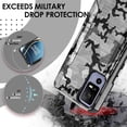 thumbnail image 3 of DALUX Combat Slim Hybrid Phone Case Cover Compatible with TCL 40 XE 5G / 40 X / NXTPAPER 5G (2023) - Gray Stylish Camo, 3 of 3