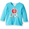 thumbnail image 1 of Baby Girls' Apples Screen L/S Fitted Tee - Pool - 6 Months, 1 of 2
