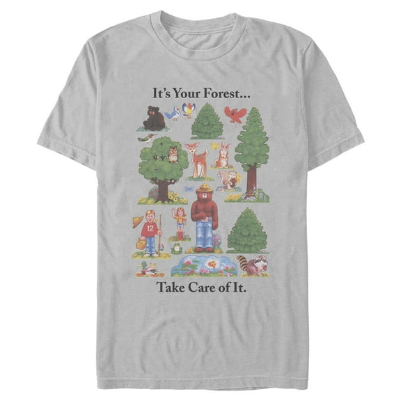 Mens Smokey Bear Take Care of the Forest T Shirt