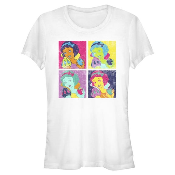 Juniors Snow White and the Seven Dwarfs Pop Art Portraits T Shirt
