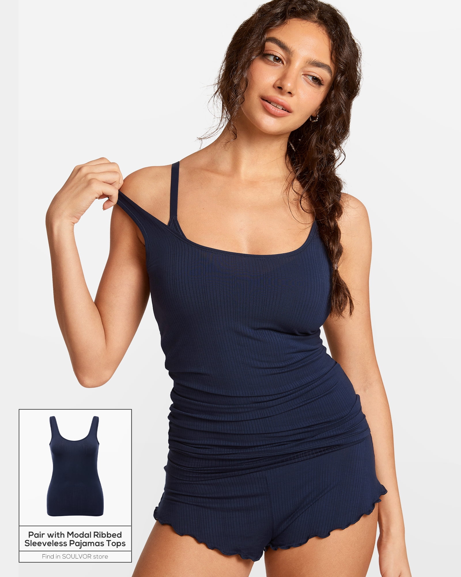 Women's Natrelax No Underwire Comfort Bralette Ribbed Wireless Bra Sleep Unlined V Neck Bras Soft Everyday
