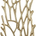 thumbnail image 4 of DecMode Gold Aluminum Metal Inspired Coral Wall Decor (2 Count), 4 of 11
