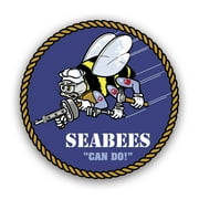 CB Seabees Sticker Decal - Self Adhesive Vinyl - Weatherproof - Made in USA - united states naval construction forces ncf cb construction battalion
