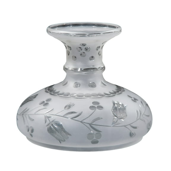 B&P Lamp® 10" Fitter Size, Hand-Cut "Bellflower" Astral Shade