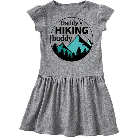 

Inktastic Daddy s Hiking Buddy with Mountains and Trees Gift Toddler Girl Dress