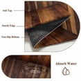 thumbnail image 6 of Brown Vintage Wooden Area Rugs 8'x10', Washable Small Throw Rugs for Living Room Patio, Retro Art Farmhouse Indoor Outdoor Rug Non-Slip Low Pile Carpet Runner Reversible Floor Mats, 6 of 8