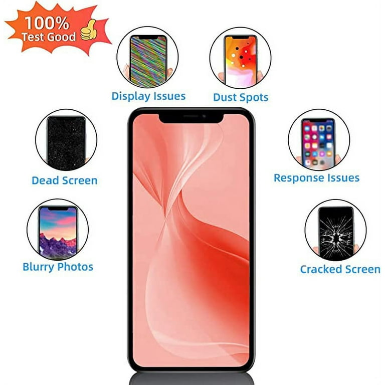for iPhone 11 Pro LCD Screen Replacement Screen Touch LCD Display Digitizer  Assembly Touch Screen and Frame, Repair Tool Kit with Tempered Glass (11