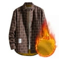 thumbnail image 4 of IROINNID Men's Shacket Long Sleeve Plaid Loose Plush Thick Warm Shirt Autumn And Winter Jacket, 4 of 4