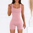 thumbnail image 2 of IROINNID Jumpsuits for Women Yoga Workout Shorts Overalls Rompers Sleeveless Tight Slim Jumpers, 2 of 7