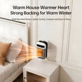 thumbnail image 7 of HIBIBUD 2026 New Portable Heaters,Cordless Battery Powered Heater,500W Space Heater Indoor Electric Heaters,Wall Space Heater,Space Heater with Led Display,Fast Safety Room Heater for Office Dorm, 7 of 7