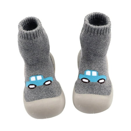 

Casual Socks Toddler Baby Soft First Indoor Cartoon Elastic Shoes Walkers Baby Shoes Size 4 Shoes for Baby Girls High Top Shoes for Girls