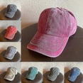 thumbnail image 4 of Women Men Vinta Washed Dyed Cap Casual Outdoor Sunscreen Wavy Striped Adjable Dad Hat, 4 of 5