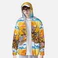 thumbnail image 4 of Gaeub Animals on Noah's Ark1 Men's and Women's UPF 50+ Long-Sleeved Sun Protection Clothing, Fishing Shirt Long Sleeve Zip - XX-Large, 4 of 9