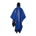 thumbnail image 1 of Impermeable con capucha con cordón, poncho de lluvia con capucha de manga larga para azul, 1 of 9
