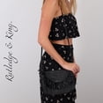 thumbnail image 5 of Rutledge & King Ashley Straw Crossbody Bag - Black, 5 of 6