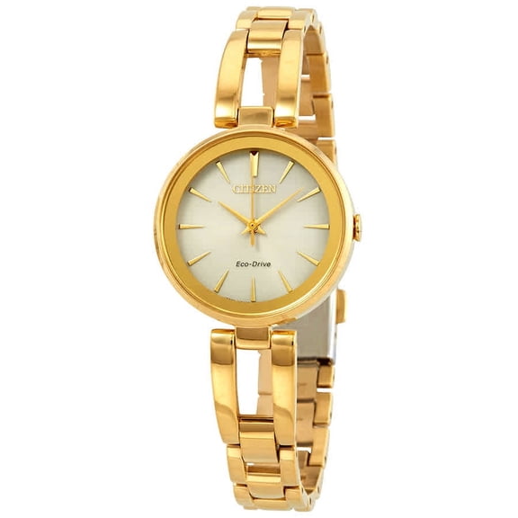CITIZEN Women's EM0638-50P Axiom Yellow Gold Bangle Bracelet Watch