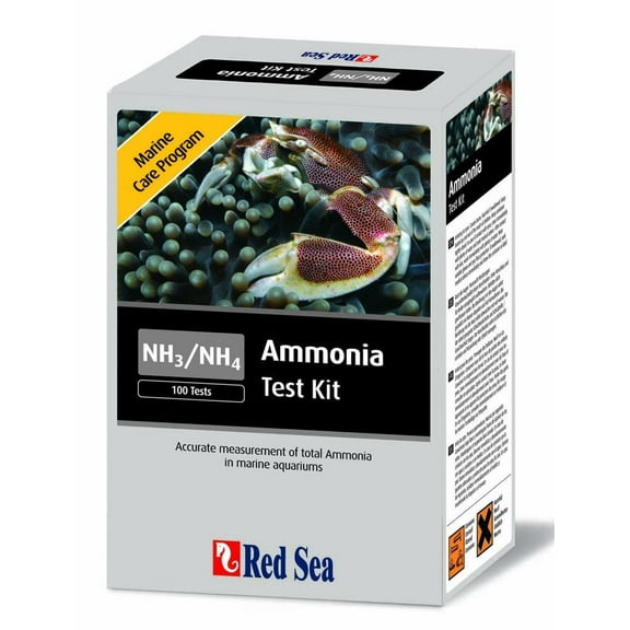 RED SEA MCP AMMONIA TEST KIT - NH3 NH4 MARINE TEST KIT - 100 TESTS FREE SHIPPING