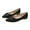 Black, variant on AUDeals Womens Elegant Hollow Cloth Flats Breathable Mesh Non Slip Casual Single Shoes (Silver, 40)