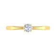 thumbnail image 3 of 1/5 Carat 4-Prong Set Diamond Solitaire Engagement Ring Band in 10K Yellow Gold (Ring Size 6), 3 of 4