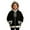 C-Black181, variant on DHFJKG Kids Boy Girl Fuzzy Trim Zip Up Hoodies Jackets Long Sleeve Hooded Drawstring Sweatshirt Coat With Front Pockets For Daily Outdoor Wear Leisure Outerwear