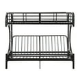 Acme Furniture Eclipse Twin Over Full Futon Bunk Bed, Black