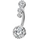 thumbnail image 1 of Piercing Ombligo Acero Quirúrgico 316L Anillos Ombligo Transparentes Anillos Ombligo Piercing Ombligo, 1 of 8