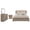 Barley Brown - 4-Piece, variant on Kenora 4-piece Queen Bedroom Set Barley Brown